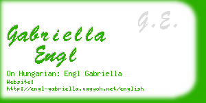 gabriella engl business card